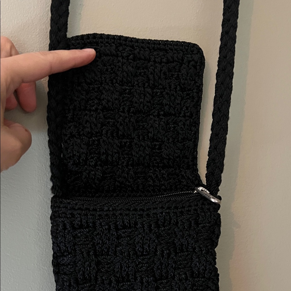 The Sak Black Crochet Mini Crossbody bag - Picture 4 of 6